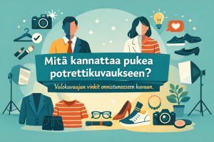 Pukeutuminen valokuvalokuvaukseen